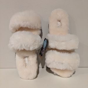 Free People Lamo real fur shearling slides